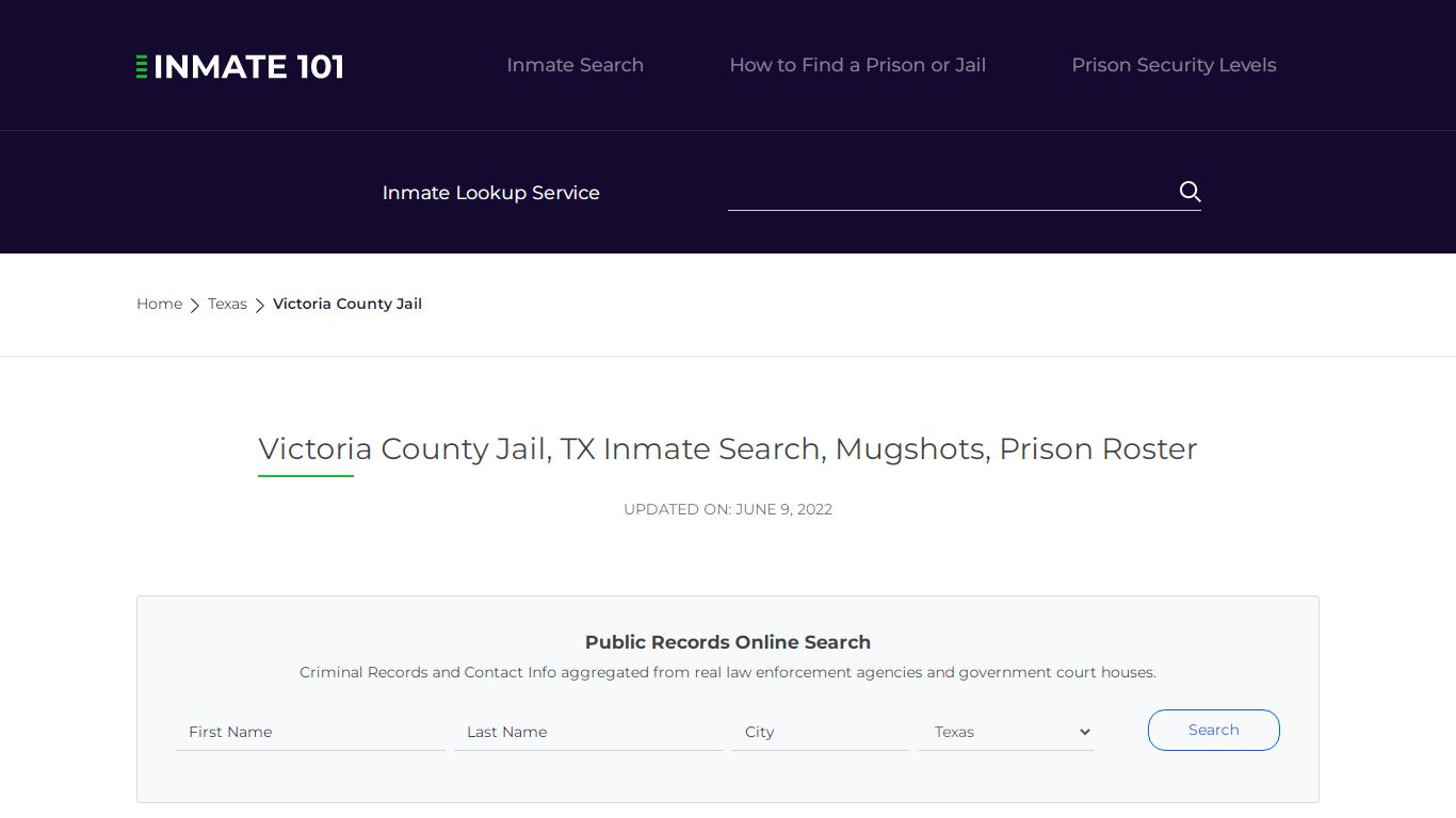 Victoria County Jail, TX Inmate Search, Mugshots, Prison ...