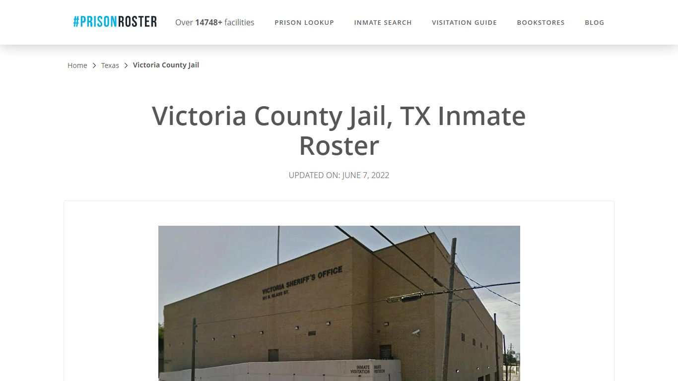 Victoria County Jail, TX Inmate Roster - Inmate Locator